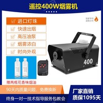 500W 소형 포그머신 휴대용 무대 결혼식 LED 드라이아이스 연기 메이커 특수 효과 안개 발생기, [400와트리모콘]후드