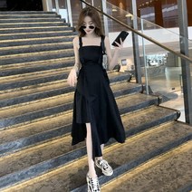 언발라스 민소매 나시 드레스 휴가 바캉스 해변 바다 의상 룩 패션 여자 여성 여름 탑 치마 스커트 여자친구 데이트 데일리 블랙 시원한 가벼운캉캉 아일렛 A라인 미디 롱 미니