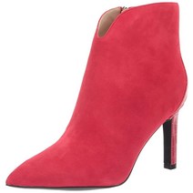 NINE WEST FOOTWEAR 여성용 Mikale 앵클 부츠 레드 스웨이드