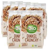 디엠바이오 dmBio Crunchy Muesli 독일 스펠트 크런치 뮤즐리 500g, 6팩
