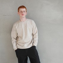 커스텀어스 유니크 라인 울믹스 맨투맨 CXS21WKMTA74