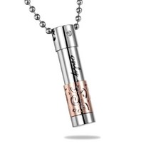 향수목걸이 에센셜 오일 컨테이너 펜던트 스테인레스 스틸 디퓨저 아로마 테라피 로켓 병 커플 체인