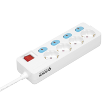 세이브에스 화재 예방 자동소화 멀티탭 화재 방지 콘센트 과부하차단 안전한 멀티콘센트 개별절전형 4구 전선길이 5m