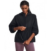 국내 매장판 언더아머 UNDERARMOUR 여성 러쉬 우븐 노벨티 재킷 1379763-001