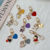 짱구 흰둥이 하트 에어팟키링 버즈키링 우정키링 생일선물, 6