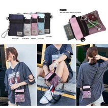 [스타일탐]초등학생 중학생 핸드폰 크로스백 미니메쉬가방 여권파우치