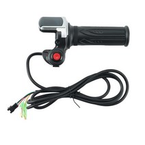 전기 자전거 스쿠터 속도 스로틀 그립 LCD 디스플레이 스위치 Ebike 트위스트 가속기 핸들 바, 01 라이트 그린, 01 라이트 그린