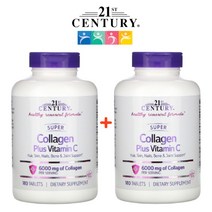 21세기센츄리 슈퍼 콜라겐 비타민C 6000mg 180정 2팩, 2개