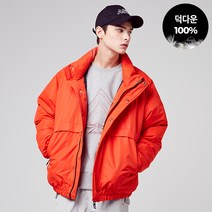 아키클래식 남녀 덕 숏패딩 점퍼. 뱅가드 덕다운 숏패딩 점퍼 레드오렌지