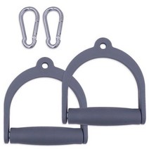 케이블 기계 어 테치먼트 Tricep Rope D-Handle Cable Pully 체육관 용 피트니스 장비 무게 리프팅 운동 액세서리, 하나, 1 pair 2