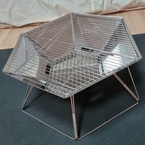 GDRm 접이식 불멍 대형 육각 바베큐 화로대