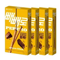 롯데 초코필드 빼빼로 53g 4개 빼빼로데이 탕비실 어린이집 수능 사무실간식 주전부리 하트, 1개