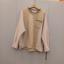 멜본 스웨이드배색티셔츠 빅사이즈