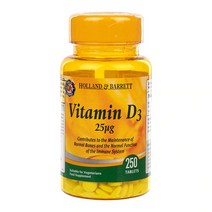 Holland & Barrett Vitamin D3 홀랜드앤바렛 영국 비타민D3 250타블렛정 25ug