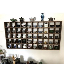 컵진열장 찻장 원목 그릇찬장 그릇장 차단스 엔틱, 32 그리드
