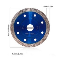 105/115/125mm 터보 다이아몬드는 앵글 그라인더에 대한 블레이드 디스크 도자기 타일 세라믹 화강암 대리석 절단 블레이드를 보았다, [02] 105mm, 02 105mm
