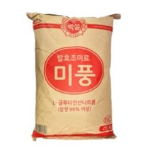 백설 미풍 L-글루타민산나트륨 RC 25kg, 38개