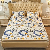 Living Home리빙홈 라텍스 여름침대패드 쿨링 고정패드, 08