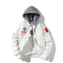 커플 블루종 점퍼 항공 자켓 남자 패딩 자켓 캐릭터 바람막이