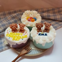 지니스 곰돌이 케이크캔들 레터링 이니셜캔들 문구 주문제작 생일선물 기념일 오브제 인테리어, 흰색, 가든스윗피, 라지