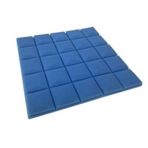 인테리어 벽장식 6pcs 50x50x3cm 스튜디오 어쿠스틱 폼 방음 벽 패널 흡음 처리 웨지 보호 방음 스폰지, blue