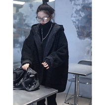 뽀글이 스타일 여성 양털 겨울 플리스 후리스 따뜻한 후드 코트 패딩 점퍼 코디 패션 핏 옷