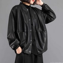 라오농 여성 가죽자켓 가죽점퍼 가죽코트 야구점퍼 빅사이즈 +d2506LL