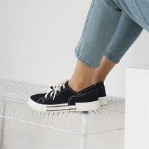 여자 키높이스니커즈 둥근코 캔버스 운동화