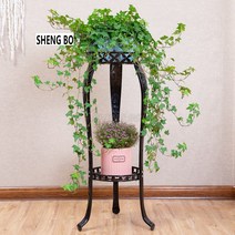 SHENGBO가정용 이중 버티컬 화분 거치대, 블랙