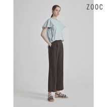 ZOOC 뒷밴딩 세미 와이드 팬츠BR_Z212MSA020 Z212MSA020 142354