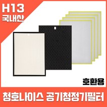 청호나이스 공기청정기필터 CHA-N500A 휘바람-숨소리 호환(옵션확인), 구성1.헤파1+탈취1+미디엄4장(부직포)