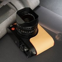 FITRADE 핸드워크 사진 카메라 정품 가죽 소가죽 가방 바디 박스 케이스 Leica Q3 Q-3 보호 슬리, 06 YELLOW