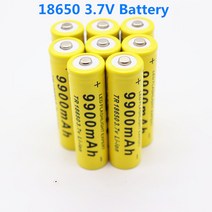 4-20개/배치 18650 배터리 3.7V 9900mAh Led 손전등용 충전 리튬 이온 배터리 리튬 이온 배터리, 10개