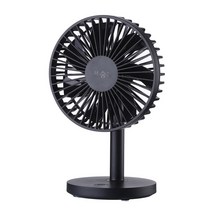 더숨 데스크탑 미니 선풍기, FAN-S2 STAND, 블랙