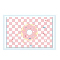 쇼뱅 아이방 러그심플한 격자 무늬 거실 장식 카펫 소녀 침실 침대 옆 푹신하고 부드러운 카펫 현대 서재