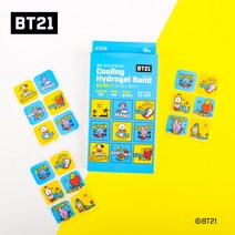 BTS BT21 쿨링 하이드로 겔밴드 18매입 x5개 썸머패치 모기밴드 모기물린데