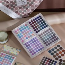 스티커컬러링북 round color coding circle dot sticker 선물, e