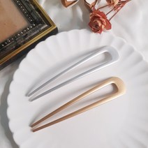 데일리 무광 메탈 심플 헤어 비녀