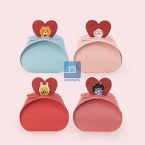 NEW 카카오프렌즈 러브테마 라운드 기프트박스 디자인 문구류 용품, 랜덤
