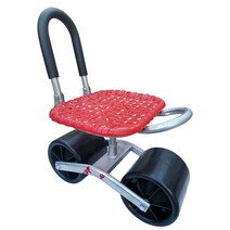 농업용 밭일 앉은뱅이의자 바퀴달린의자 고추따는의자, 접이식 소프트백 2륜(회전 및 리프팅)