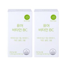 네츄럴굿띵스 퓨어 비타민BC 60정, 60정 x 2병, 2개