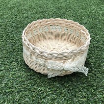 라탄DIY 라탄레이스바구니만들기 라탄바구니만들기 라탄만들기세트, 내추럴