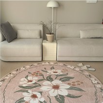 원형러그 먼지없는 아이방 러그 사계절용