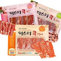 미스터쿡 강아지 간식 스테이크, 3종 혼합, 300g, 30개