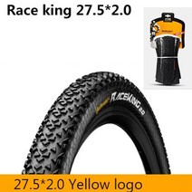 콘티넨탈 26 27.5 29 2.0 2.2 MTB 타이어 레이스 킹 자전거 타이어 안티, 27.5x2.0 노란색