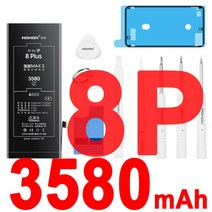 아이폰 호환 배터리 Nohon 리튬 폴리머 For apple iPhone Se 4s 5s 6 6s 7 8 Plus 4 5 5c X Xr Xs Max 6P 6sP 7P 8P ipho, [16] For 8 Plus 3580mAh