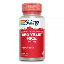 Solaray 붉은 효모 쌀 600 mg 45 VegCaps