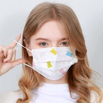 성인 젤리베어 젤리곰 캐릭터 패션 연예인 마스크 멜트블로운 필터 3중필터, 50매