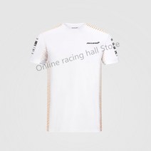 레고 호환 2021 F1 공식 웹 사이트 핫 new McLaren F1 shirt 여름 캐주얼 티셔츠 오토바이 레이싱 라, 02 Black_14 120