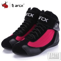 바이크 부츠 슈즈 arcx 오토바이 남성 오토바이 신발 moto 승마 통기성 오토바이 바이커 초퍼 크루저 투어링 발목 신발 new, l60053 레드, 7.5